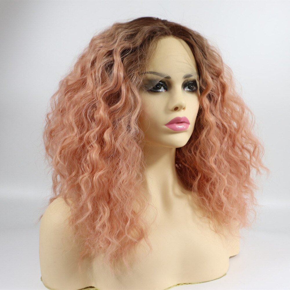 Ladiesstar Short Bob Lace Front Wig Synthetic 2 Tones Ombre