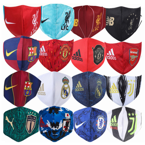Football Club Face Masks /National Team Masks /Nike Adidas Masks