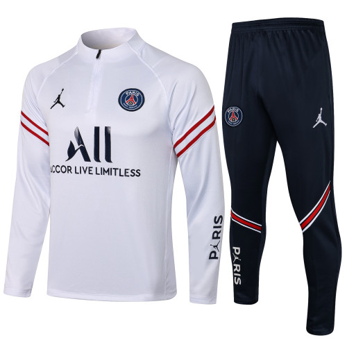 Paris Saint Germain Training Jersey Suit 21/22 White