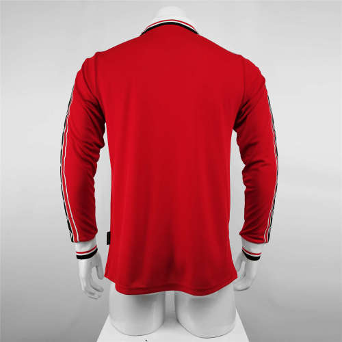 Manchester United Home Long Sleeve Retro Jersey  98/99
