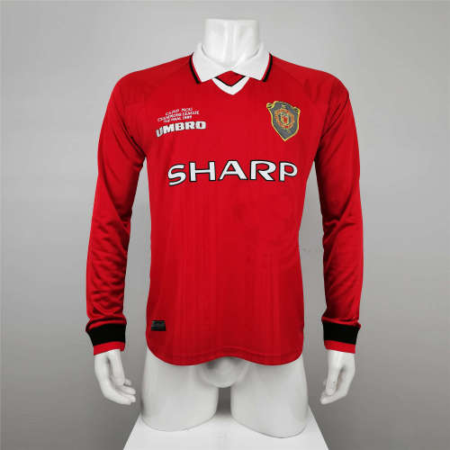 Manchester United Home Long Sleeve 1998/99 FIFA Club World Cup Retro Jersey