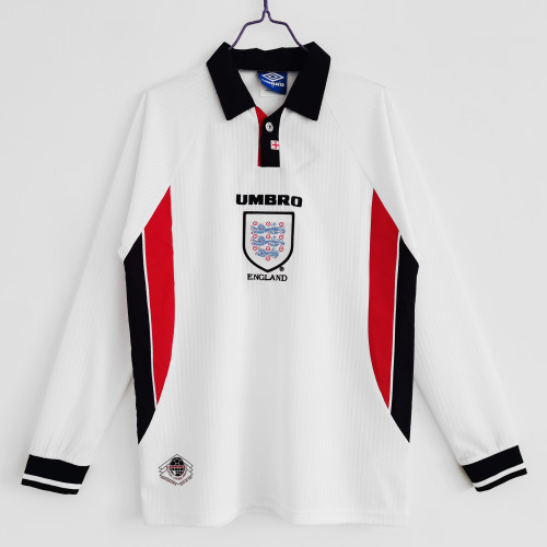 England Retro Home Long Sleeve Jersey 1998