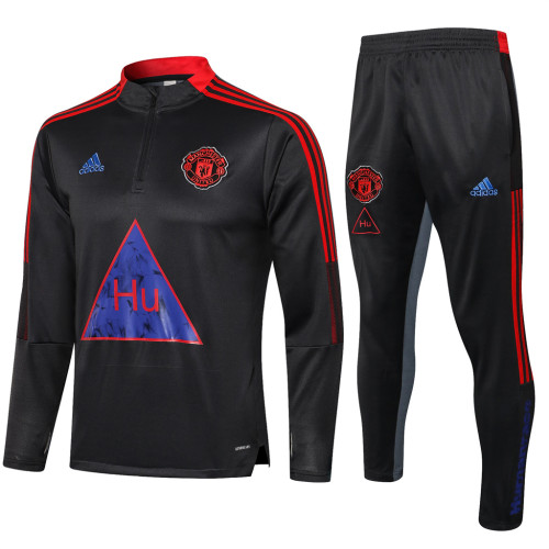 Manchester United Training Jersey Suit 21/22 Dark Grey