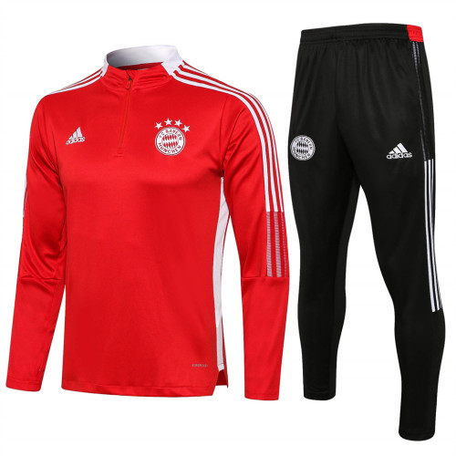 Bayern Munich Training Jersey Suit 21/22 Red