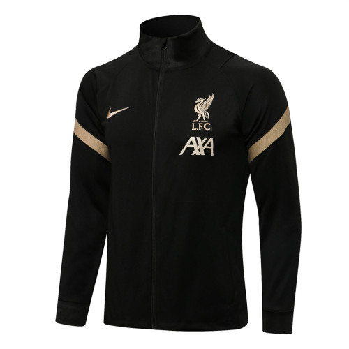 Liverpool Training Jacket 21/22 High Collar Black