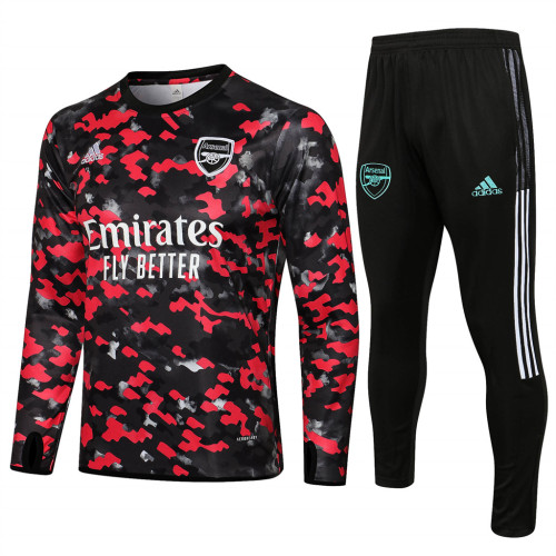 Arsenal Training Jersey Suit 21/22 Black