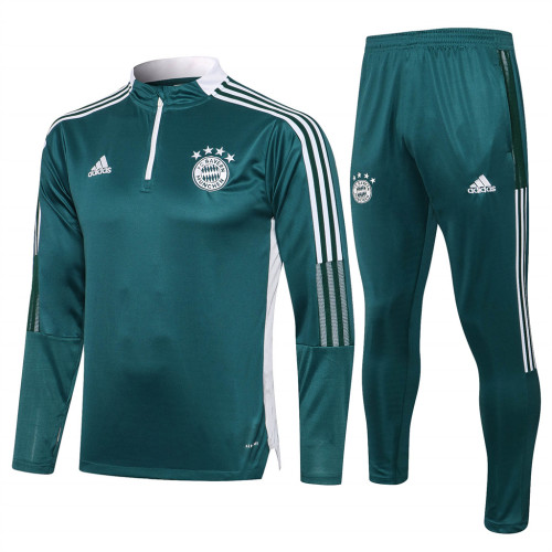 Bayern Munich Training Jersey Suit 21/22 Dark green