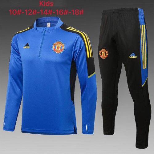 Manchester United Kids Training Suit 21/22 Color blue