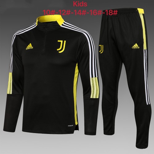 Juventus Kids Training Suit 21/22 Black