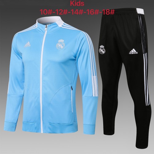 Real Madrid Kids Training Suit  21/22 Blue
