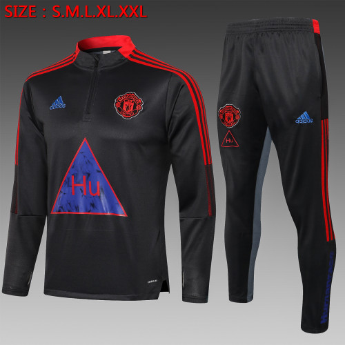 Manchester United Kids Training Suit 21/22 Dark Grey
