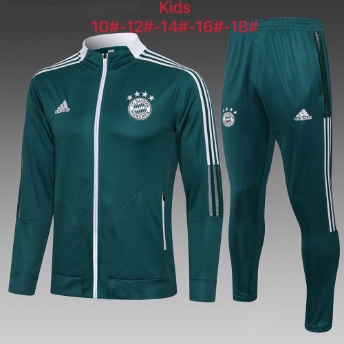 Bayern Munich Kids Training Suit 21/22 Dark Green
