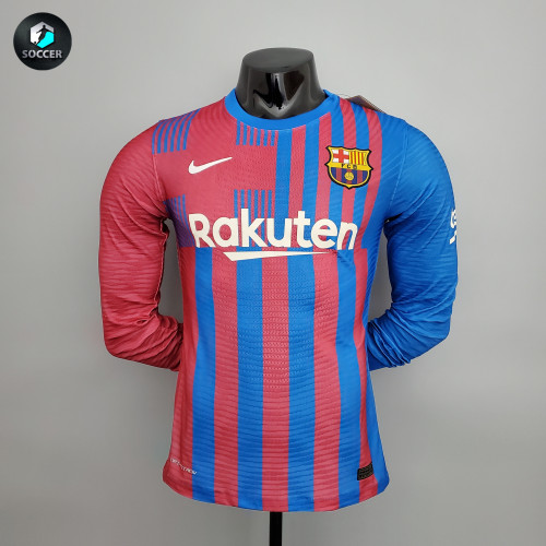 Barcelona Home Player Long Sleeve Jersey 21/22
