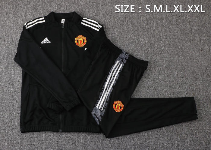 Manchester United Training Jacket 21/22 Black