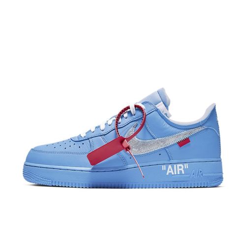 Off-White x Nike Air Force 1 Silver Blue