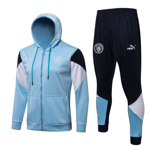 Manchester City Training Jacket Suit 21/22 Blue