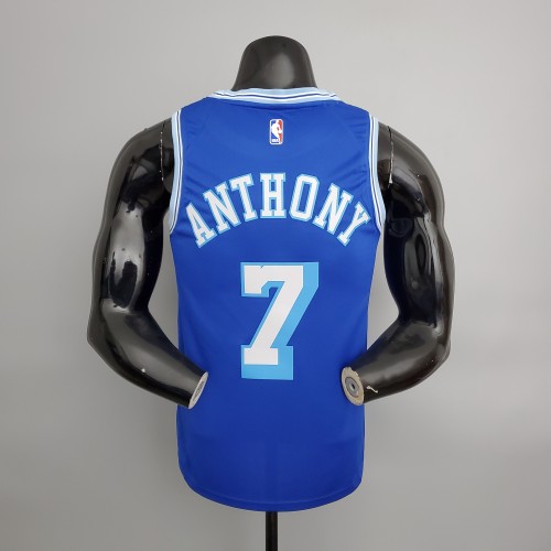 Carmelo Anthony Los Angeles Lakers 2020/21 Swingman Jersey Retro Blue