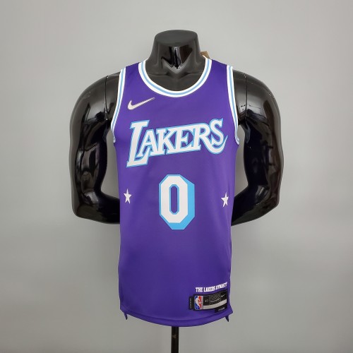Russell Westbrook Los Angeles Lakers 2021/22 City Edition Swingman Jersey Purple