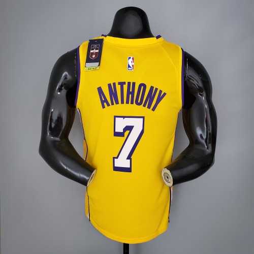 Carmelo Anthony Los Angeles Lakers 2020/21 Swingman Jersey Yellow