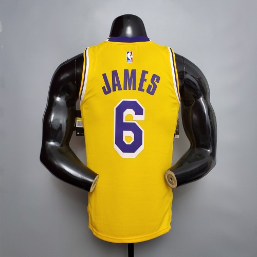 LeBron James Los Angeles Lakers 2020/21 Swingman Jersey Yellow