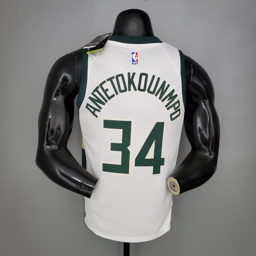 Giannis Antetokounmpo Milwaukee Bucks Swingman Jersey White