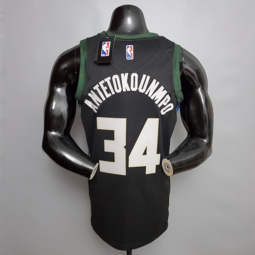 Giannis Antetokounmpo Milwaukee Bucks Swingman Jersey Black