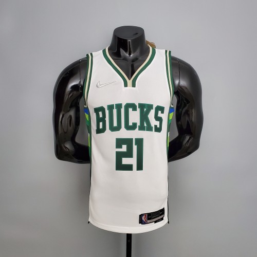 Jrue Holiday Milwaukee Bucks 2021/22 Swingman Jersey White