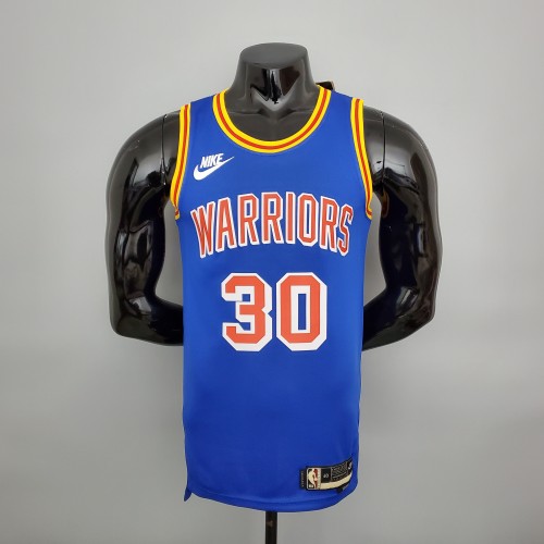 Stephen Curry Golden State Warriors 75th Anniversary Swingman Jersey Retro Blue