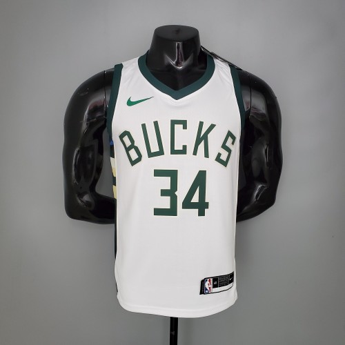 Giannis Antetokounmpo Milwaukee Bucks Swingman Jersey White