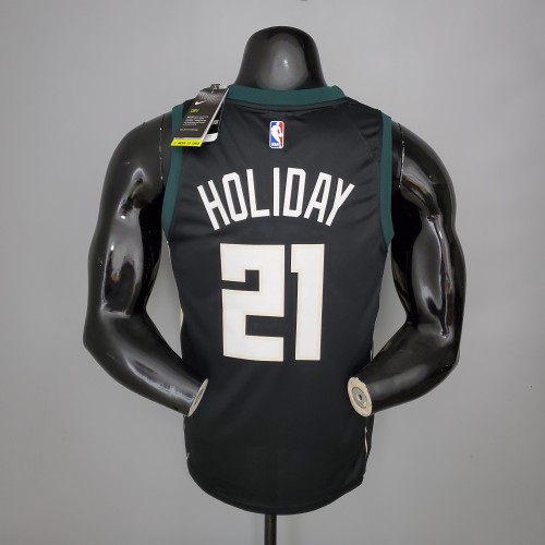 Jrue Holiday Milwaukee Bucks Swingman Jersey Black