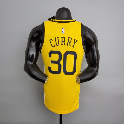 Stephen Curry Golden State Warriors Bonus Edition Swingman Jersey Yellow