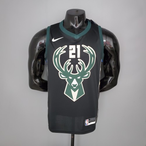 Jrue Holiday Milwaukee Bucks Swingman Jersey Black