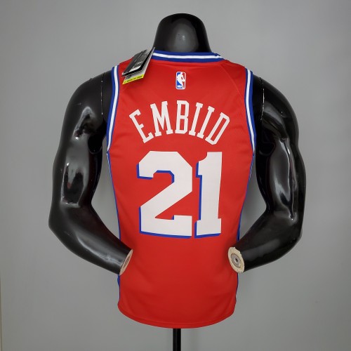 Joel Embiid Philadelphia 76ers Swingman Jersey Red