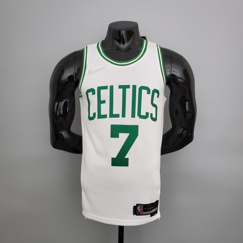 Jaylen Brown Boston Celtics 75th Anniversary 2021/22 Swingman Jersey White