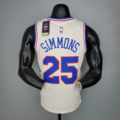 Ben Simmons Philadelphia 76ers Bonus Edition 2020/21 Swingman Jersey Off-White