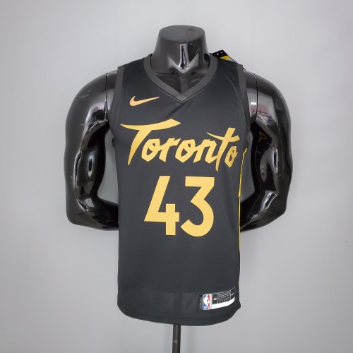Pascal Siakam Toronto Raptors 2020/21 Swingman Jersey Black Gold