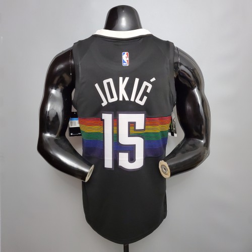 Nikola Jokic Denver Nuggets City Edition Swingman Jersey Black