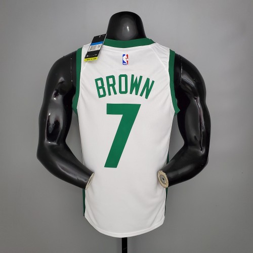 Jaylen Brown Boston Celtics City Edition Swingman Jersey White