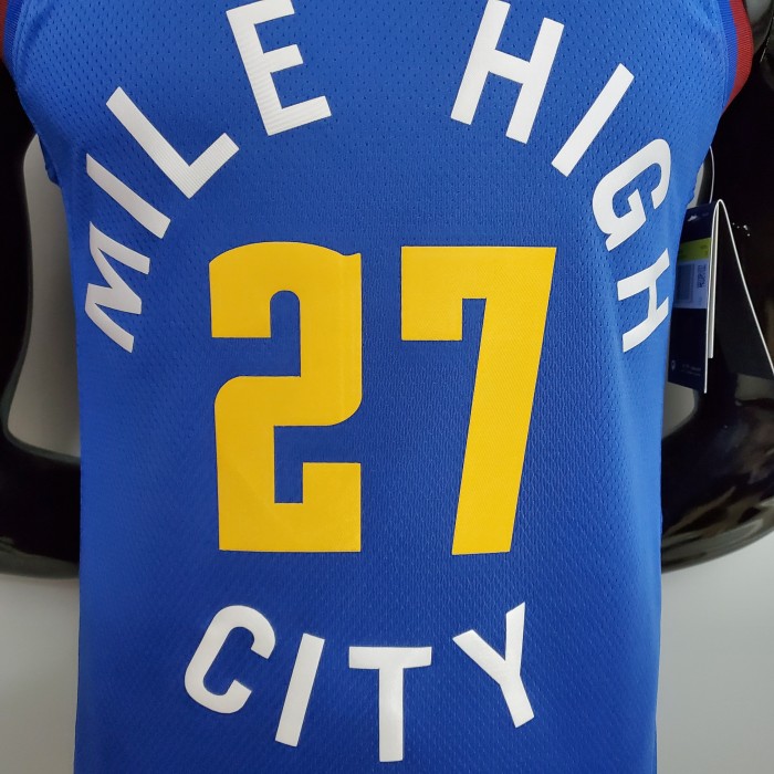 Jamal Murray Denver Nuggets Theme Limited City Edition Blue Swingman Jersey