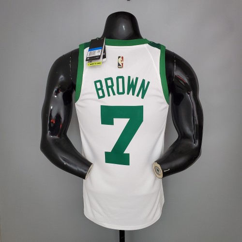 Jaylen Brown Boston Celtics 75th Anniversary Swingman Jersey White