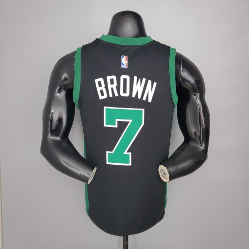 Jaylen Brown Boston Celtics Theme Black Swingman Jersey