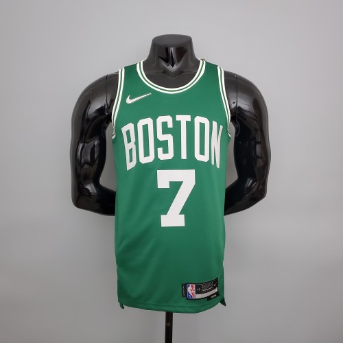 Jaylen Brown Boston Celtics 75th Anniversary Swingman Jersey Green