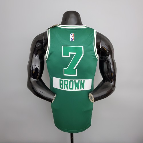 Jaylen Brown Boston Celtics Teltes City Edition Swingman Jersey Green