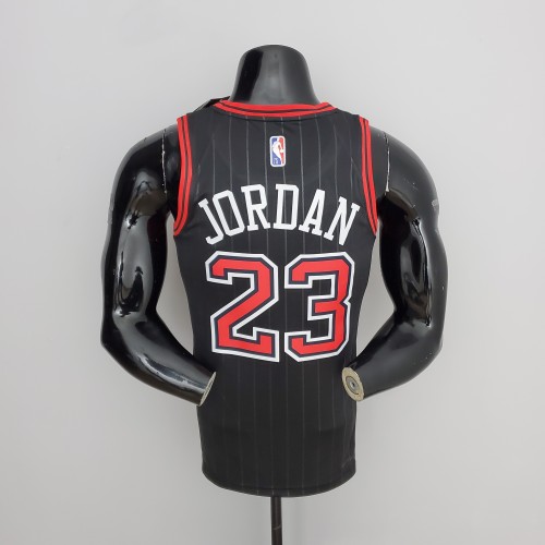 Michael Jordan Chicago Bulls 75th Anniversary Swingman Jersey Flyers Black