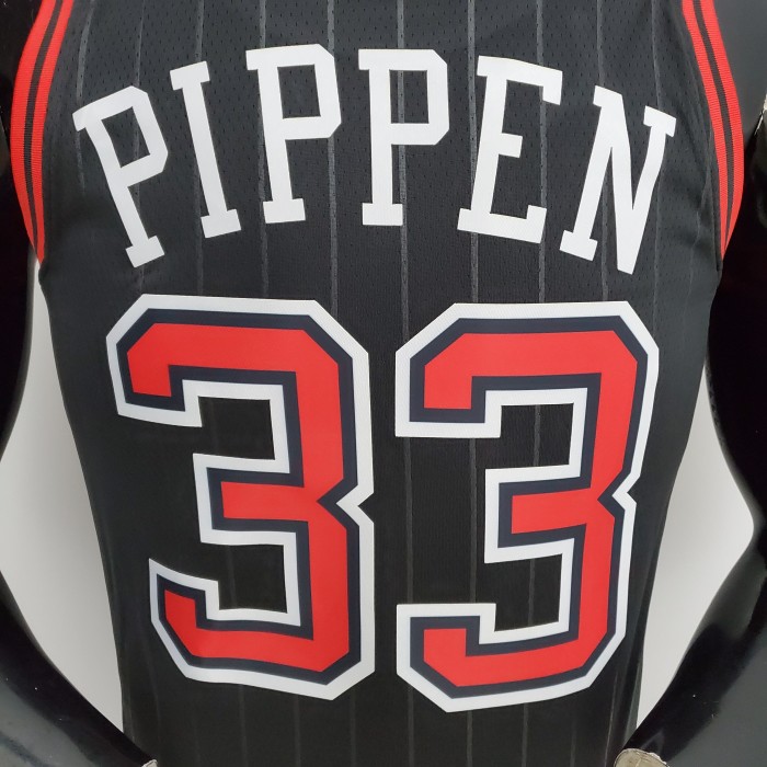 Scottie Pippen Chicago Bulls 75th Anniversary Swingman Jersey Flyers Black