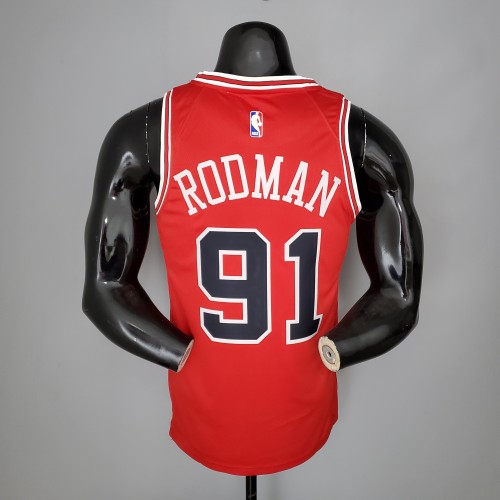 Dennis Rodman Chicago Bulls Swingman Jersey Red