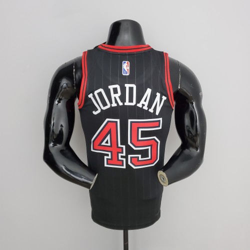 Michael Jordan Chicago Bulls 75th Anniversary Swingman Jersey Flyers Black