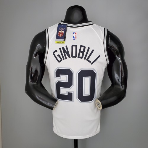 Manu Ginobili San Antonio Spurs Swingman Jersey White