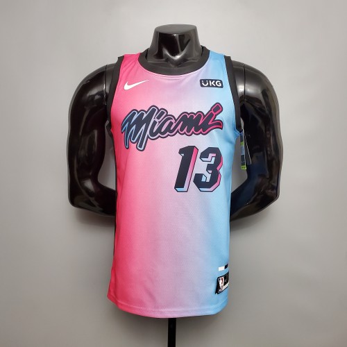 Bam Adebayo Miami Heat Swingman Jersey Pink Blue