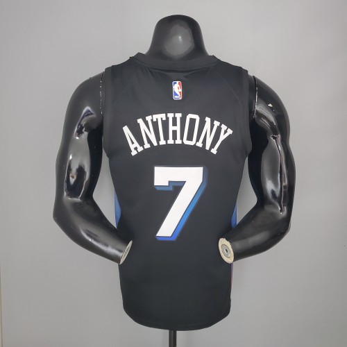 Carmelo Anthony New York Knicks City Edition Swingman Jersey Black